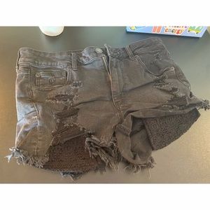 American Eagle Jean Shorts (Black)